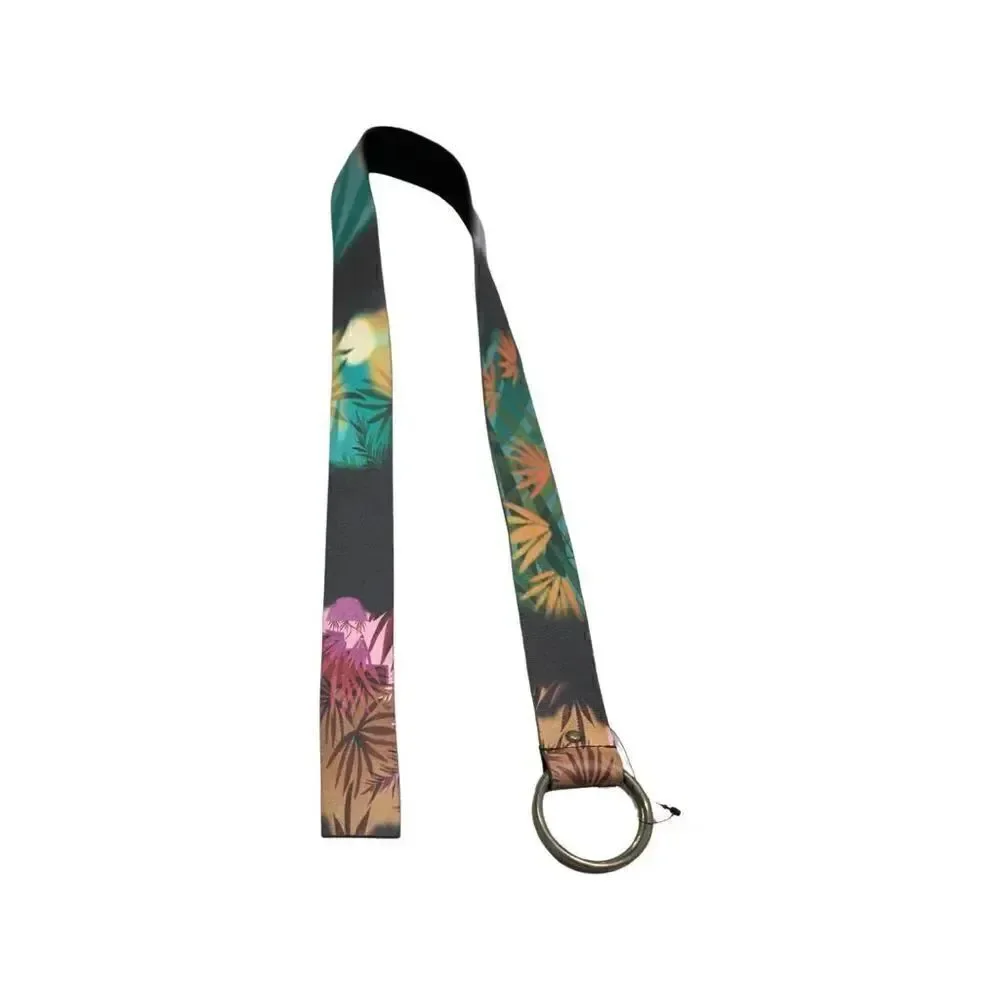Free People Collection Story Teller Printed Leather Double Ring Wrap Belt